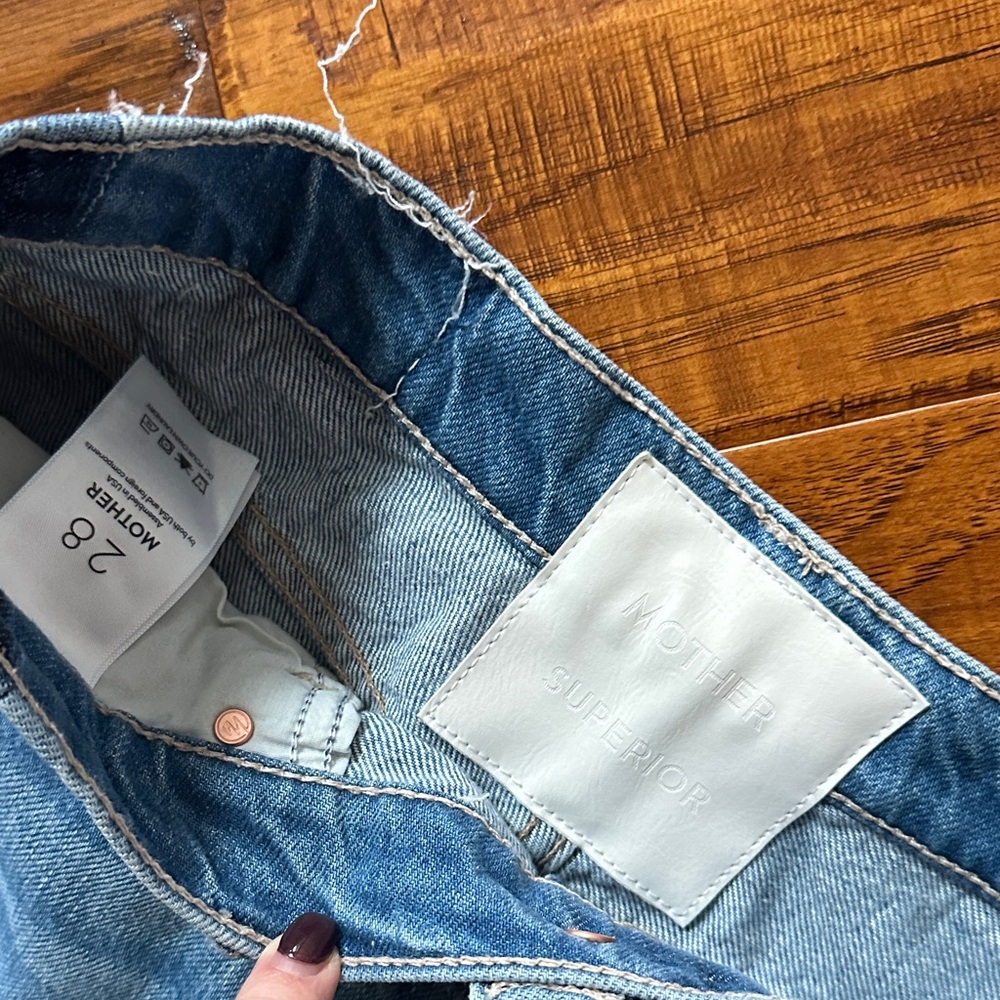 NWT Mother Tux Sidestepper Sneak Jeans sz 28 - Picture 2 of 5